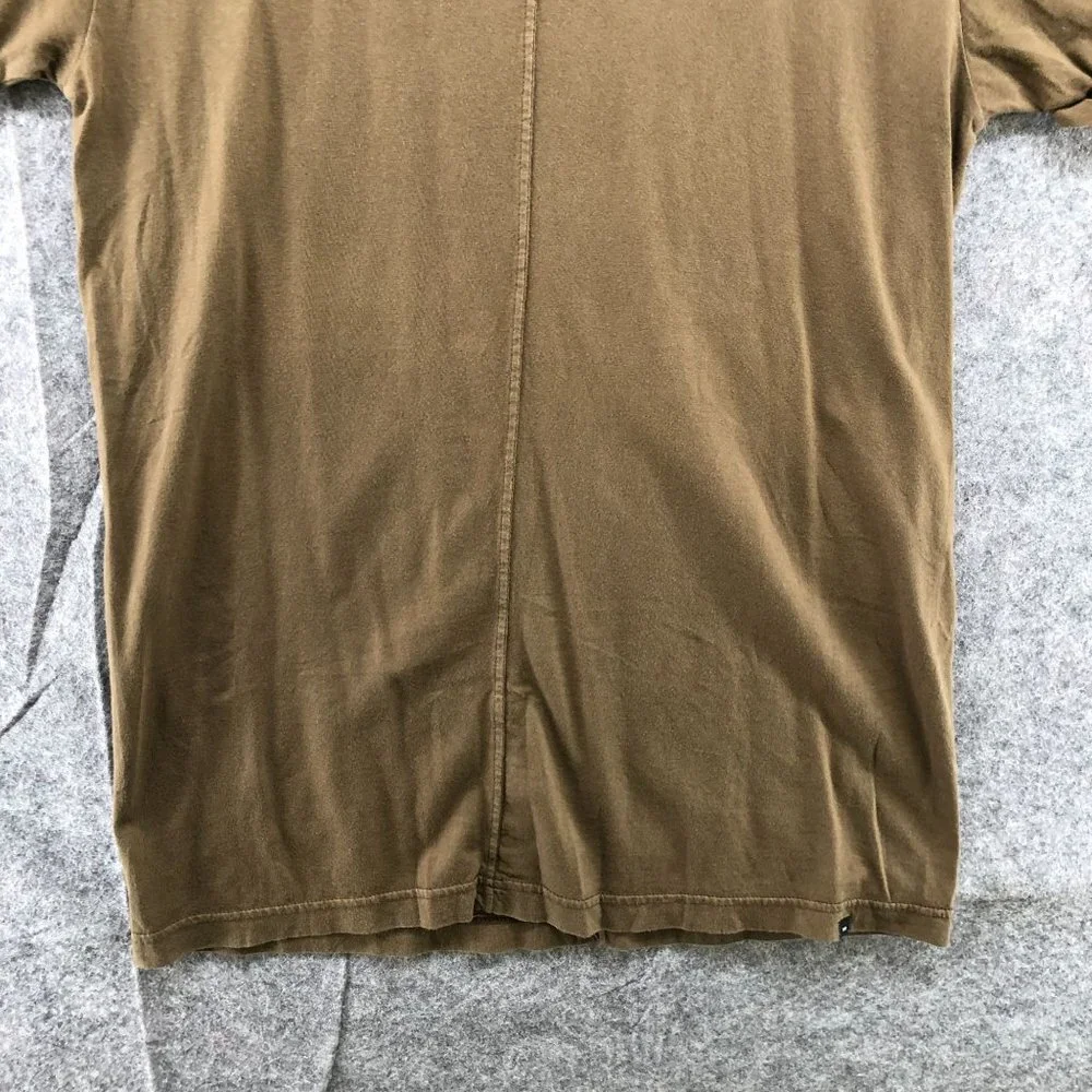 Urban Outfitters Modern Fit‎ T Shirt Mens XS Exposed Seam Brown Short Sleeve